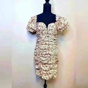 NWOT Brand new, never worn floral ruched dress